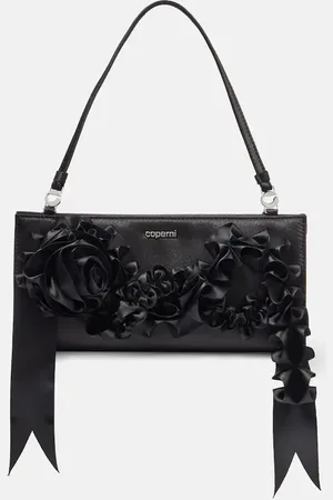 COPERNI Clutch de satén con logo