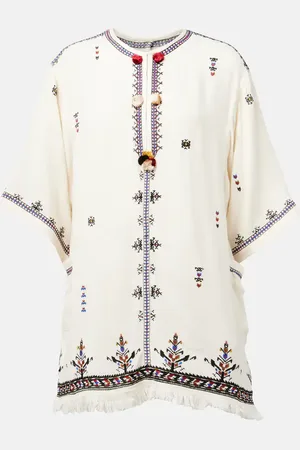 Marant Etoile Vestido corto Kressy bordado
