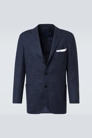 Kiton Blazer en mezcla de lana, seda y algodón