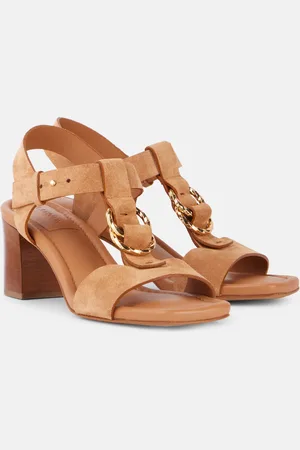 ULLA JOHNSON Sandalias Milla de ante adornadas