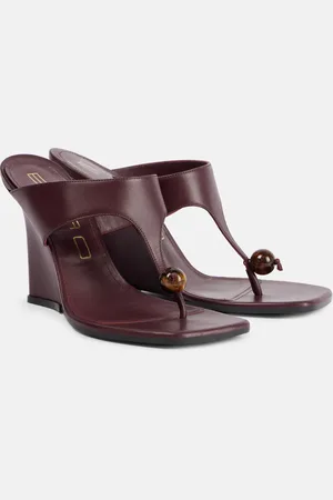 Etro Sandalias con cuña 90 de piel