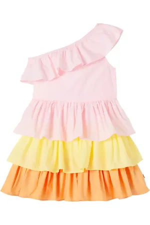 Molo Vestido Cora de algodón con volantes
