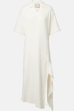 Plan C Vestido midi de algodón