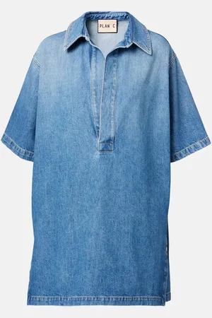 Plan C Camisa oversized de denim