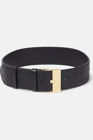 Bottega Veneta Cinturón Watch de piel Intrecciato