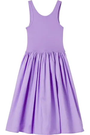 Molo Vestido Corella en mezcla de algodón fruncido