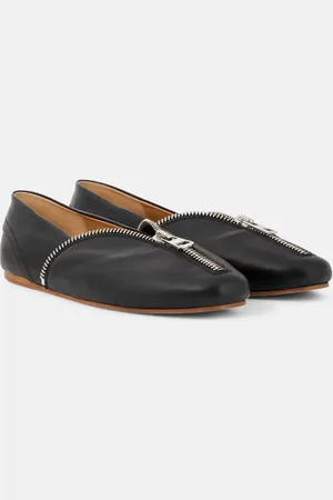 J.W.Anderson Bailarinas Biker de piel