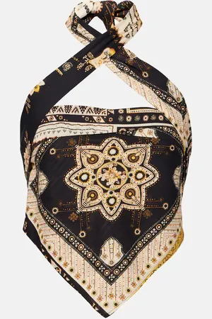 Marant Etoile Top Feyza de algodón estampado