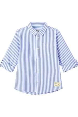 Scotch&Soda Camisa de sirsaca de algodón a rayas