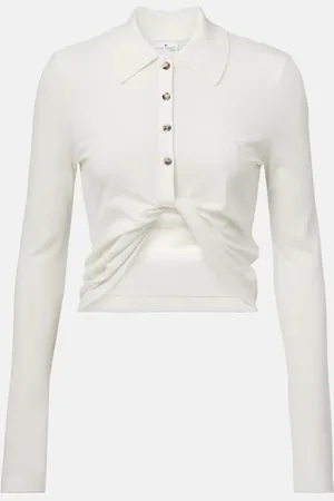 Courrèges Courrèges Camisa cropped de algodón
