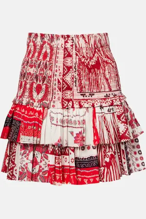 Marant Etoile Minifalda Naomi de algodón estampada