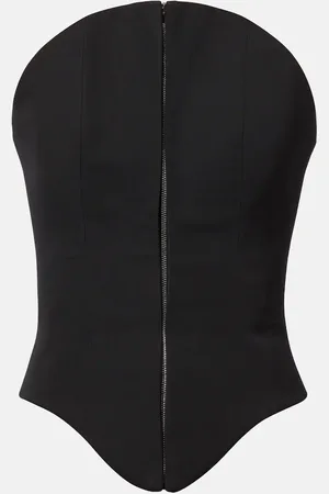 Alexander McQueen Top corsé de lana
