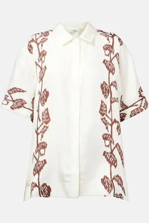 ASCENO Camisa Montauk de sarga de seda