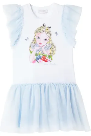 MONNALISA Vestido de jersey y tul