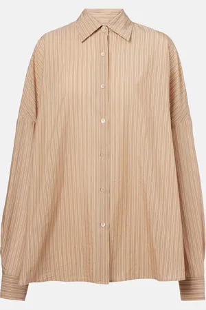 DRIES VAN NOTEN Camisa en mezcla de algodón a rayas