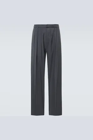 LEMAIRE Pantalones anchos en mezcla de seda