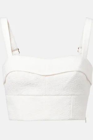 VERONICA BEARD Crop top Faxon de jacquard
