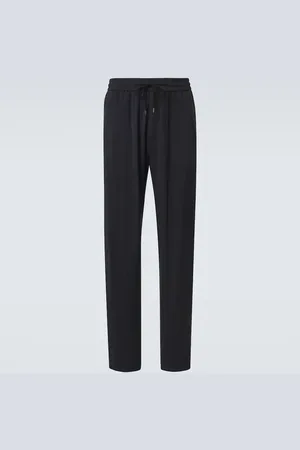 Giorgio Armani Pantalones tapered en jacquard espigado