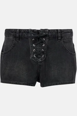 Isabel Marant Shorts Delma de denim desteñido