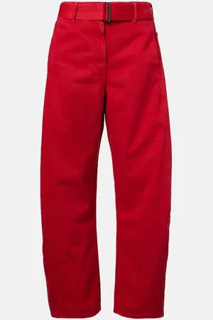 MAGDA BUTRYM Jeans barrel de tiro medio con cinturón