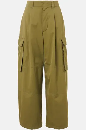 Loewe Pantalones cargo de algodón y seda