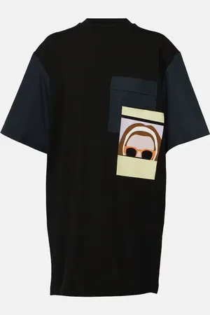 Plan C Vestido camiseta corto de algodón