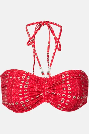 Marant Etoile Top de bikini Salmage con escote halter