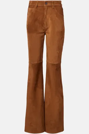 NILI LOTAN Pantalones flared Roe de ante