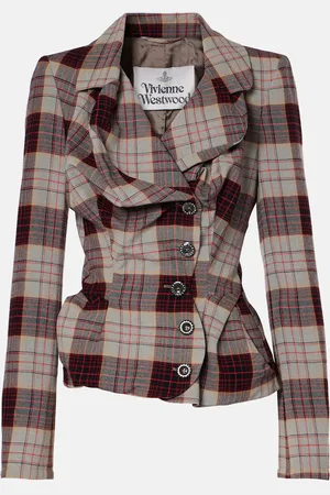 Vivienne Westwood Blazer Drunken Tailored de lana a cuadros