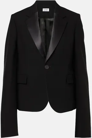 Loewe Blazer de lana con satén
