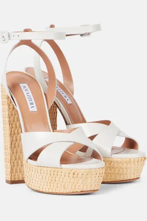 Aquazzura Sandalias con plataforma Sunseeker 140 de piel