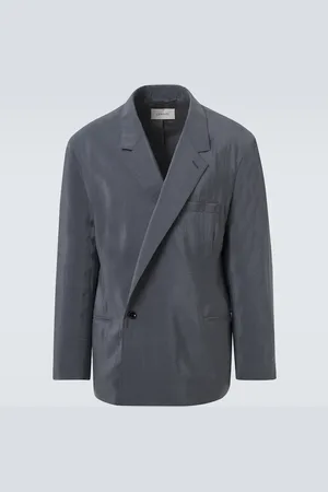 LEMAIRE Blazer cruzado en mezcla de seda