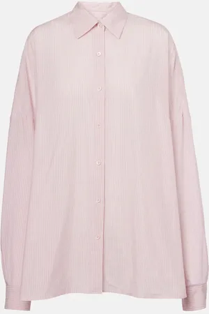 DRIES VAN NOTEN Camisa en mezcla de algodón a rayas