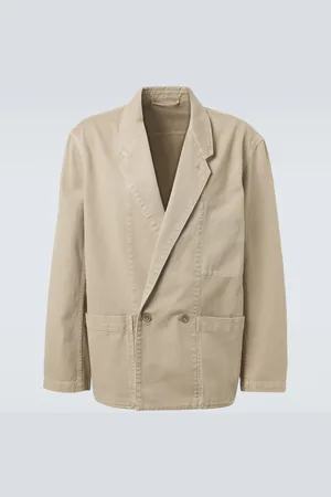 LEMAIRE Blazer cruzado en denim oversized