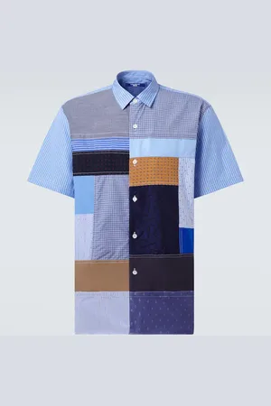 JUNYA WATANABE Camisa de algodón con patchwork