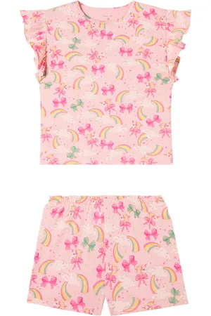 Konges Sløjd Konges Sløjd Set Lin Frill de top y shorts de algodón