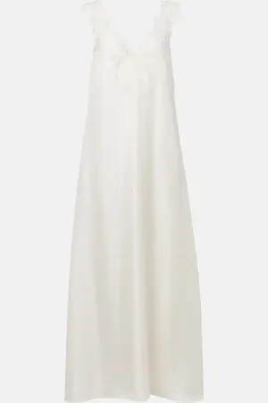 Rohe Róhe Vestido de fiesta en seda con encaje