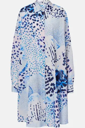 DRIES VAN NOTEN Camisa de gasa de algodón estampada