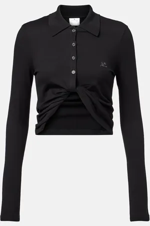 Courrèges Courrèges Polo cropped de algodón