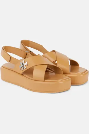 Tory Burch Sandalias con plataforma T Lock 40 de piel