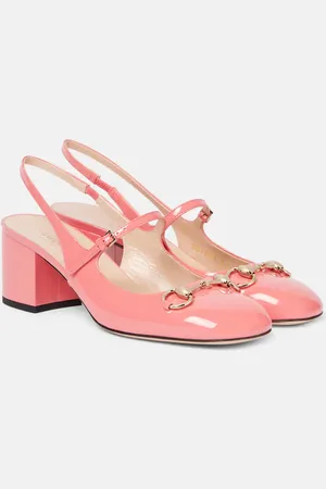 Gucci Salones destalonados Horsebit de charol