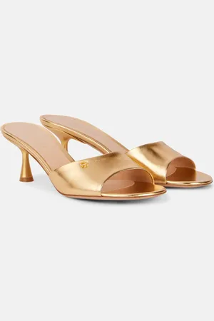 Gianvito Rossi Mules Ascent 55 de piel
