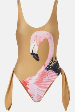 Chloé Chloé Bañador con aberturas estampado