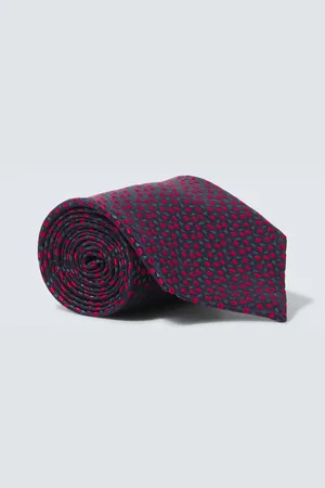 Charvet Corbata de seda de lunares