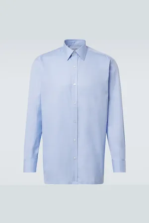 Charvet Camisa en popelín de algodón