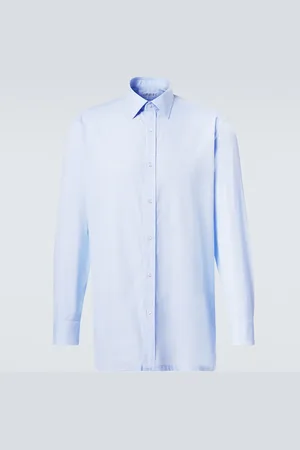 Charvet Camisa en popelín de algodón