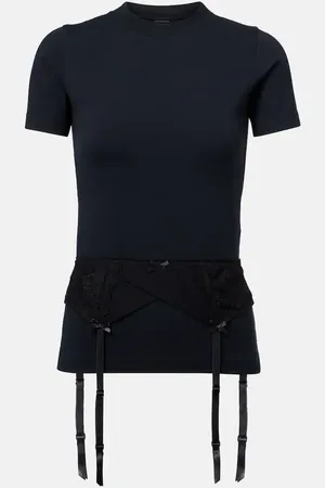 Balenciaga Camiseta Lingerie en mezcla de algodón