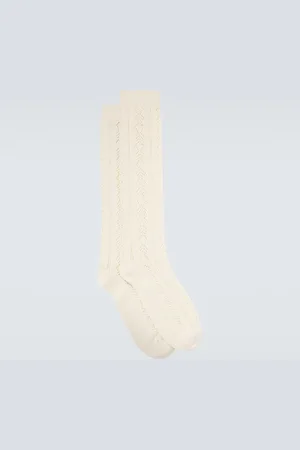 VALENTINO Calcetines en pointelle de algodón