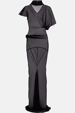 Rick Owens Vestido de fiesta Lilith de jersey de organza