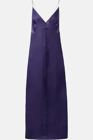Khaite Vestido lencero Tulula de organza de seda